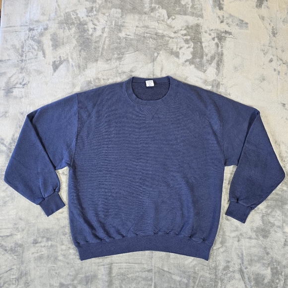 Vintage Russell Athletic Navy Sweatershirt Pullover Crewneck Sweater Size XL - Picture 1 of 4
